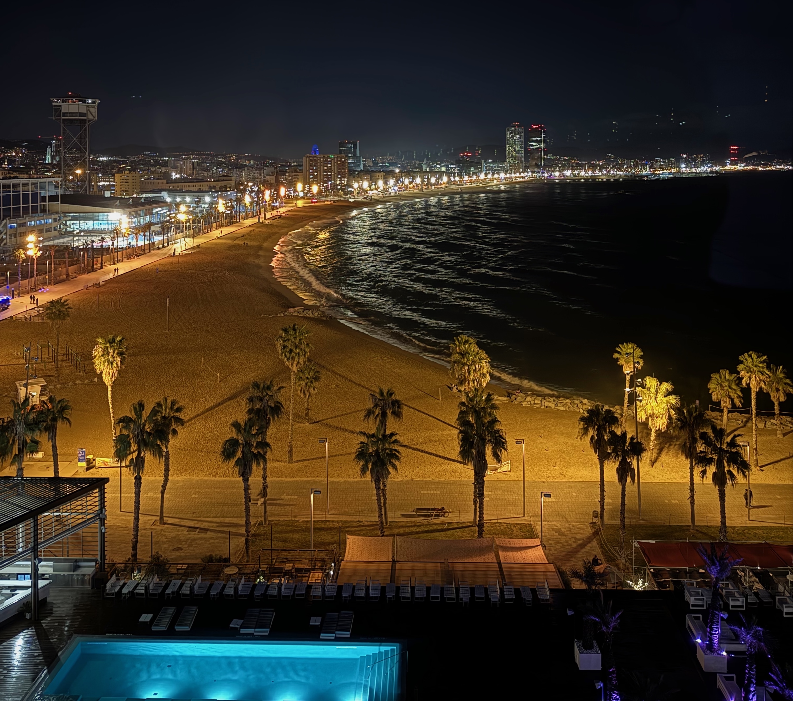 Photograph of Barceloneta Beach, Barcelona.