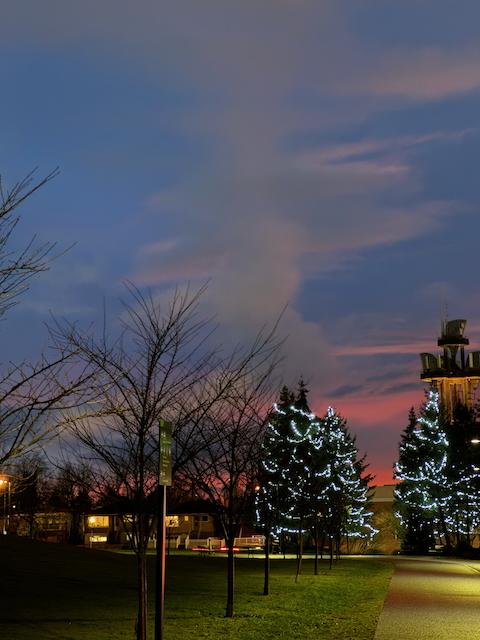 Sunset in Burnaby.